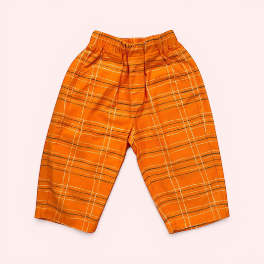 Orange Plaid Pant